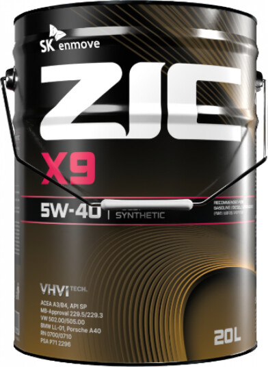 Motorolje ZIC X9 5W-40 20L