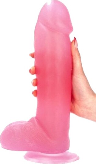 Fulvio Dildo Transparent Pink 31 cm Fulvio Dildo Transparent Pink 31 cm