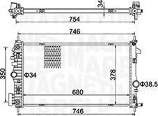 Radiator MAGNETI MARELLI 350213152300