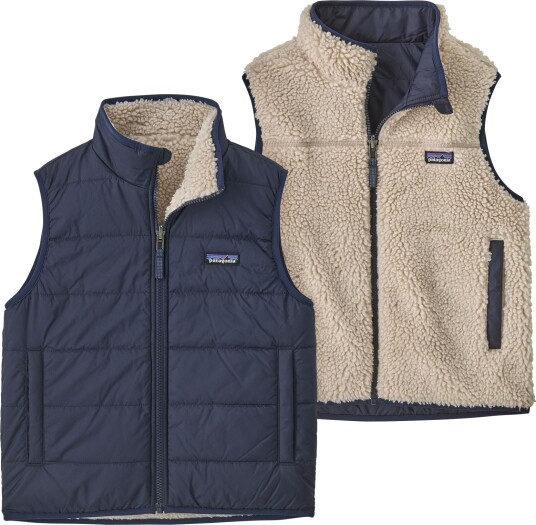 Patagonia Kids Reversible Ready Freddy Vest New Navy L (12 år)