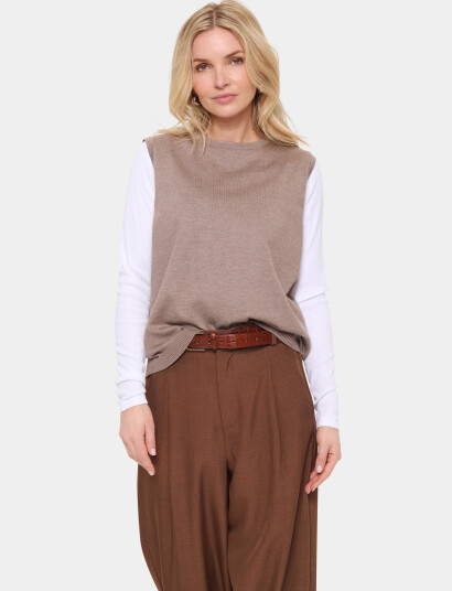 Saint Tropez Milasz Vest   Brown   XS