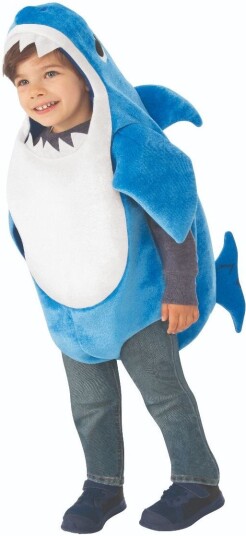 Baby Shark Daddy Shark kostyme med lyd 3-4 år 104 cm