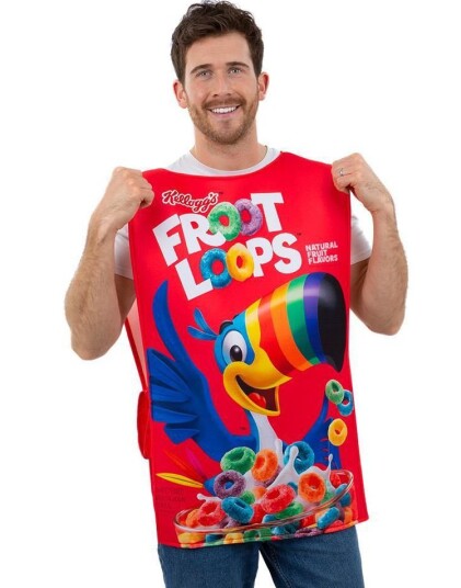Lisensiert Kellogs Froot Loops Unisex Kostyme til Voksen Onesize Lisensiert Kellogs Froot Loops Unisex Kostyme til Voksen Onesize