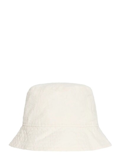 Knowledge Cotton Apparel Seersucker Bucket Hat Cream S/M Knowledge Cotton Apparel Seersucker Bucket Hat Cream S/M