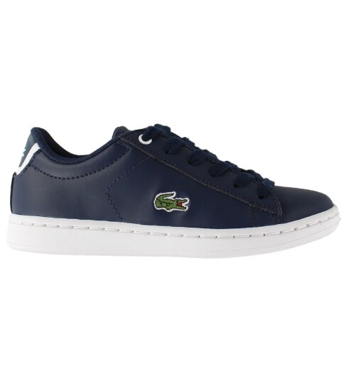 Lacoste Sko Carnaby Navy m. Knytting 30 Sko Blå