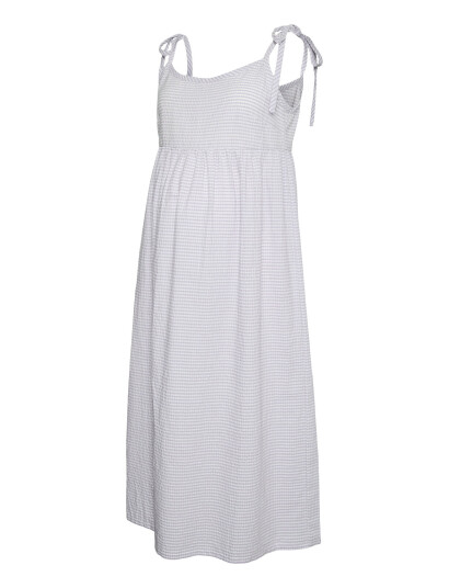 Mamalicious Mlvicki Strap Wo Midi Dress White L