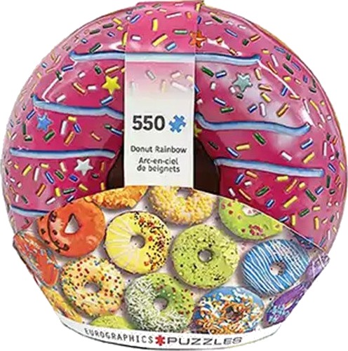 Eurographics Puslespill - 550 brikker - Donut Rainbow