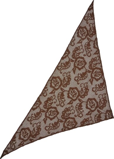 Becksöndergaard Croflora Triangle Scarf Brown ONE SIZE Becksöndergaard Croflora Triangle Scarf Brown ONE SIZE