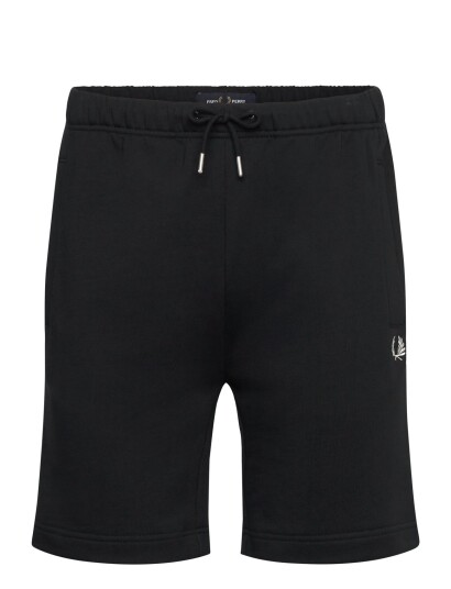 Fred Perry Tipped Sweat Short Black L