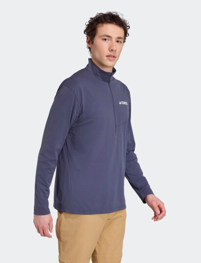 adidas Terrex Mt Halfz Ls Tee - Blue - XXL adidas Terrex Mt Halfz Ls Tee - Blue - XXL