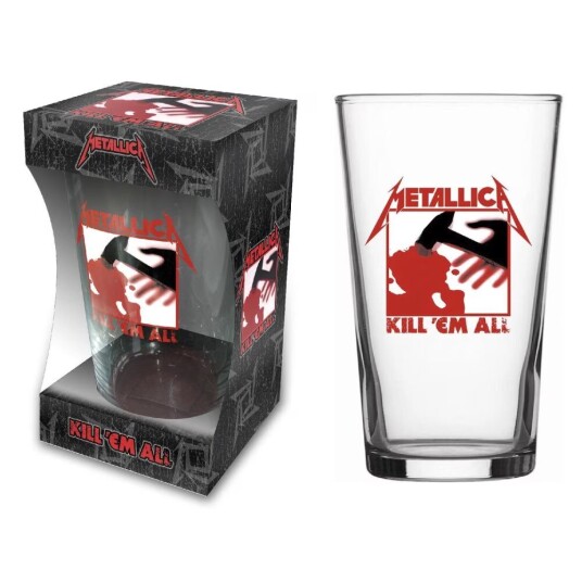 Metallica KILL 'EM ALL BEER GLASS BOXED