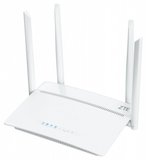 ZTE MF258 4G Router WiFi 6 4x RJ45 porter Hvit 