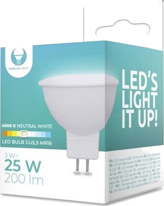 LED-Lampe GU5,3 MR16 3W 12V 4500K 240lm