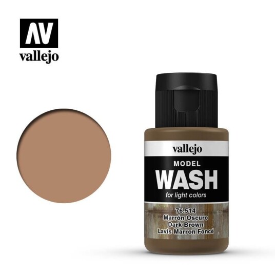 Vallejo Model Wash Dark Brown 35ml
