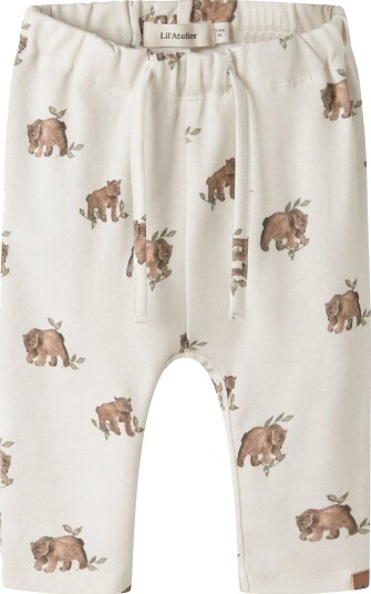 Lil" Atelier Bukser NbmLayo Turtledove/Bear Lil Atelier 68 Bukser bomull Beige Hvit 62