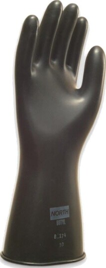 Honeywell North Butyl B131 Kjemikaliehanske uflosset, butyl 10, Klær
