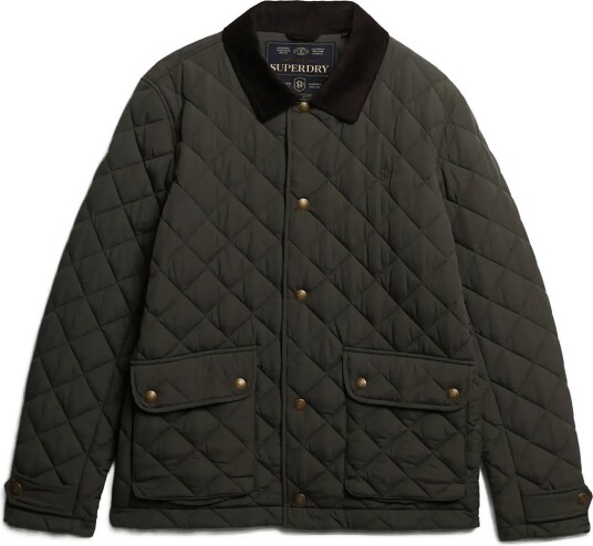 Superdry Quilted Estate Coach Jacket ARMY KHAKI M Superdry Quilted Estate Coach Jacket ARMY KHAKI M