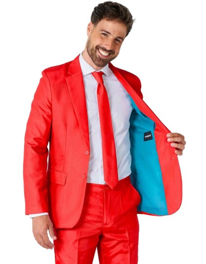 Oppo Rød Dress til Herre Suitmeister Small