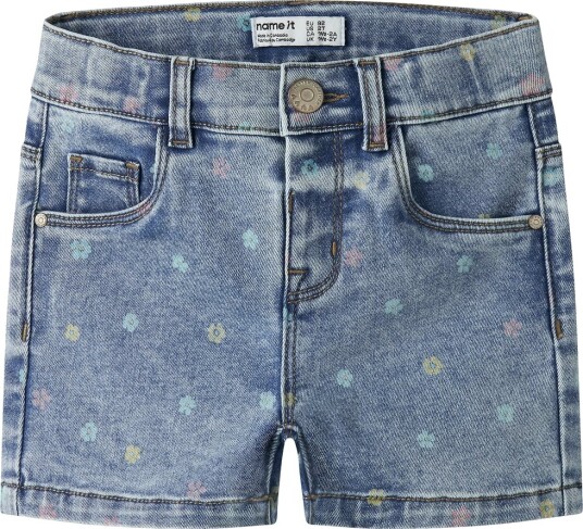 Name It Nmfsalli Slim Dnm Shorts 3555 On Noos Blue 80