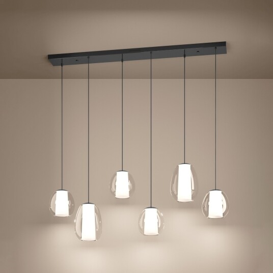 Pendellampe Stars of Light Menorca dimmbar Metallisk Stue Glass Moderne 33 Metallisk