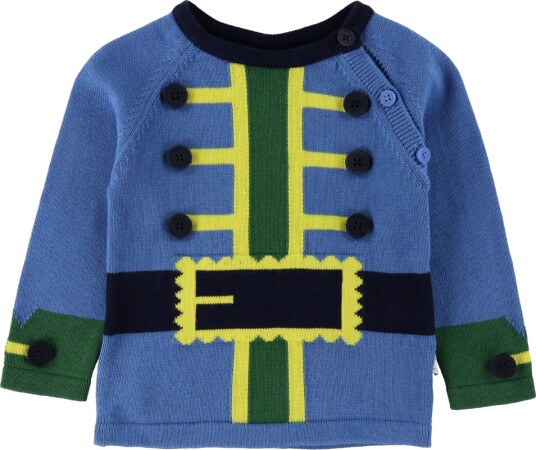 Stella McCartney Kids Genser   Strikk   Blå m. Piratjakke   Stella McCartney Kids   1 år 80   Genser