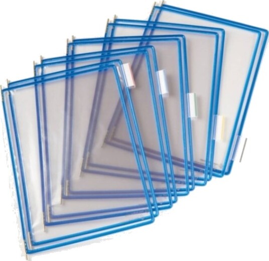 Tarifold Lommer Pvc A4 10St Blå