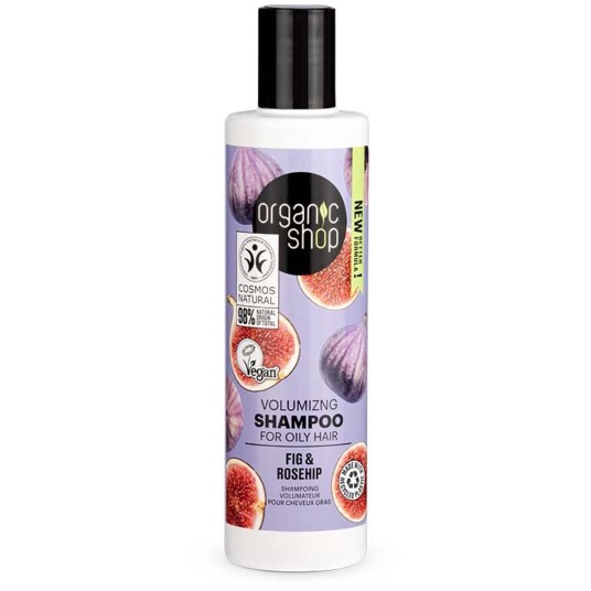 Organic Shop Fikenshampo med Nypeolje 280 ml - Volumgivende Sjampo Organic Shop Fikenshampo med Nypeolje 280 ml - Volumgivende Sjampo