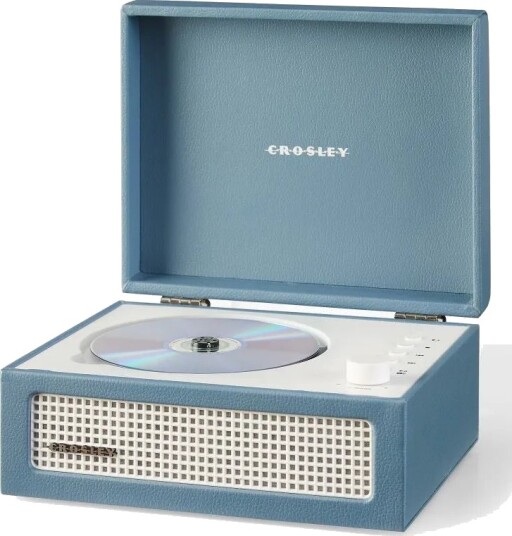 Crosley Voyager CD Player Washed Blue Crosley Voyager CD Player Washed Blue
