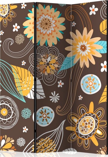 Romdeler - Transparent flowers 135x172 - Artgeist sp. z o. o.