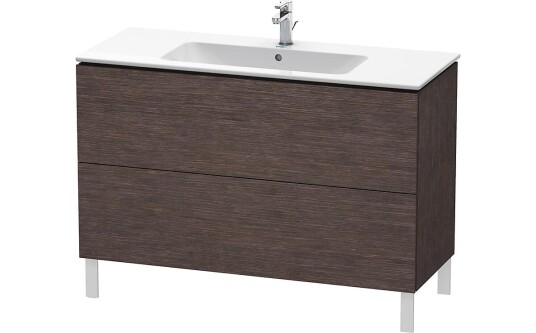 Duravit L-Cube Servantskap m/2 skuffer 1020x704x481 mm Børstet Mørk Eik