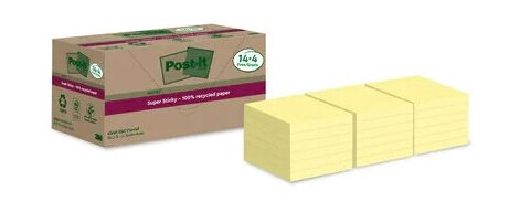 Post-It 7100284878 Rund Gult Papir 100% 76 Mm 76 Mm