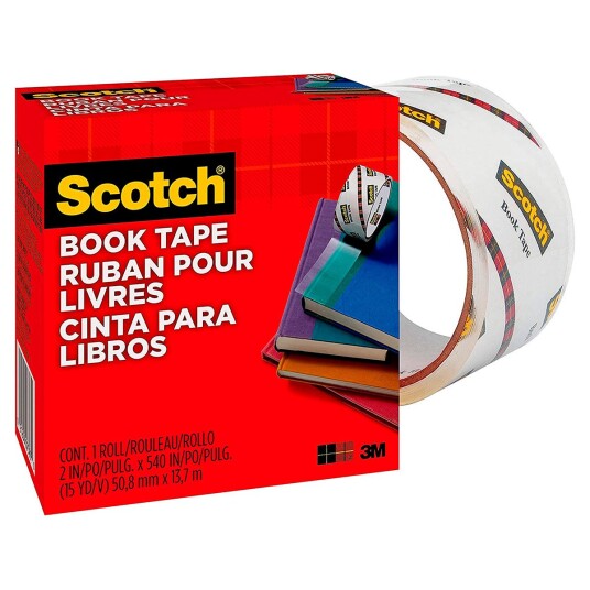 3M Scotch Boktape 50mm x 14m Klar
