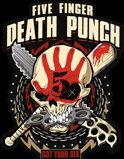 Rocksax Five Finger Death Punch Got Your Six Sherpa Fleece Blanket 60 in x 80 in 78899429