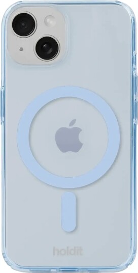 Holdit Transparent Case Magsafe iPhone 15/14/13 Mineral Blue