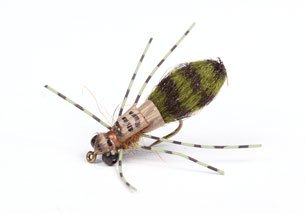 Guideline Dragon Fly Nymfe #10 Kvalitetsfluer Fra Kjente Leverandører Olive/black