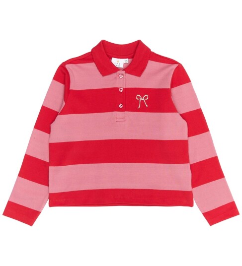 The New Tnrook L_S Pique Polo   Pink   146/152