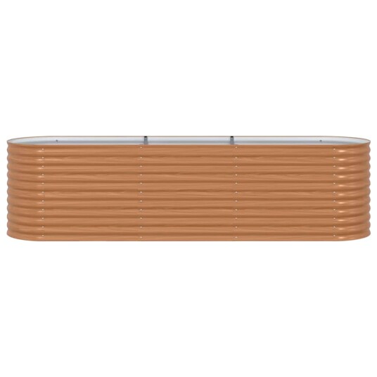  Hevet plantekasse Tre effekt Metall 320 X 80 X 81 cm Holdbar