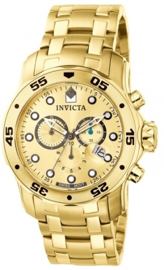 Invicta Herreklokke 0074 Pro Diver Gull/Stål Ø48 mm