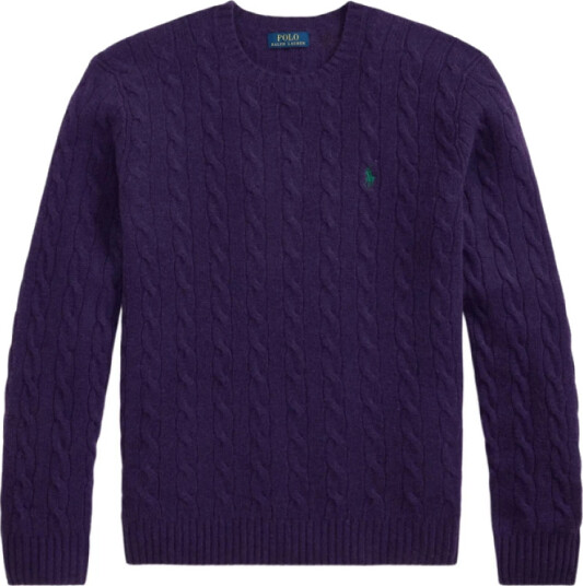Ralph Lauren, Herre, Strikkevarer, Lilla, XL,