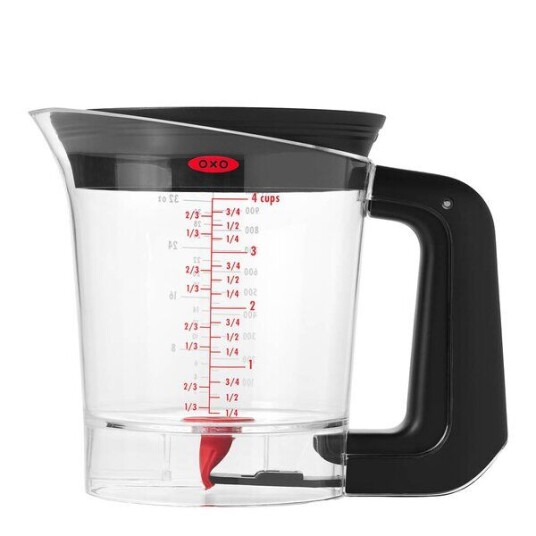 Oxo Fettskiller med bunnventil 1L klar Oxo Fettskiller med bunnventil 1L klar