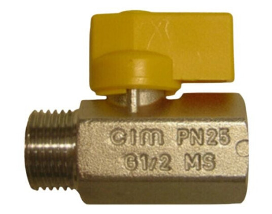 Cimberio CIM 012g Kuleventil for Gass med Vinge