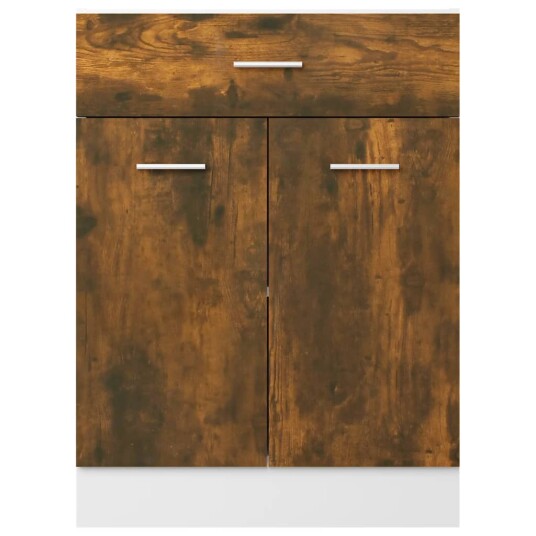 vidaXL Underskap med skuff r?kt eik 60x46x81,5 cm konstruert tre vidaXL Underskap med skuff r?kt eik 60x46x81,5 cm konstruert tre