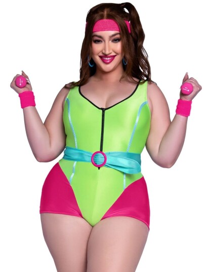 Boland Traciks 80S Workout Diva Kostume Plus LA87125X3X Boland Traciks 80S Workout Diva Kostume Plus LA87125X3X