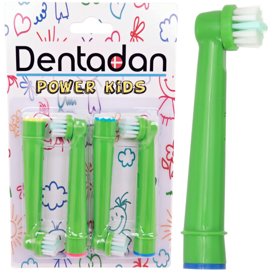 Dentadan  børstehoder for barn GREEN Oral-B kompatibel