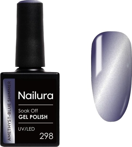 Nailura Gelpolish 298 – Ametystblå glans – 10 ml Nailura Gelpolish 298 – Ametystblå glans – 10 ml