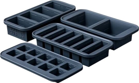 SOUPER CUBES Matoppbevaring i Silikon m/lokk Gavesett 4pk (500ml