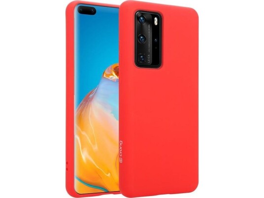 Crong Color Cover - Huawei P40 Pro-Deksel (Rød)