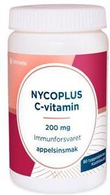 Nycoplus C vitamin tyggetablett appelsin 200mg  80 stk.