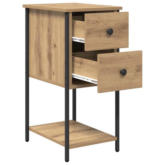 Nattbordskap med skuff artisan eik 32 x 42 x 70 cm