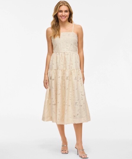 Vila Vihelna Strap Midi Dress Cream 42 Vila Vihelna Strap Midi Dress Cream 42